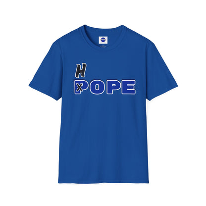 Unisex Softstyle T-Shirt - Fun 'H x POPE' Graphic Tee for Casual Outings & Celebrations