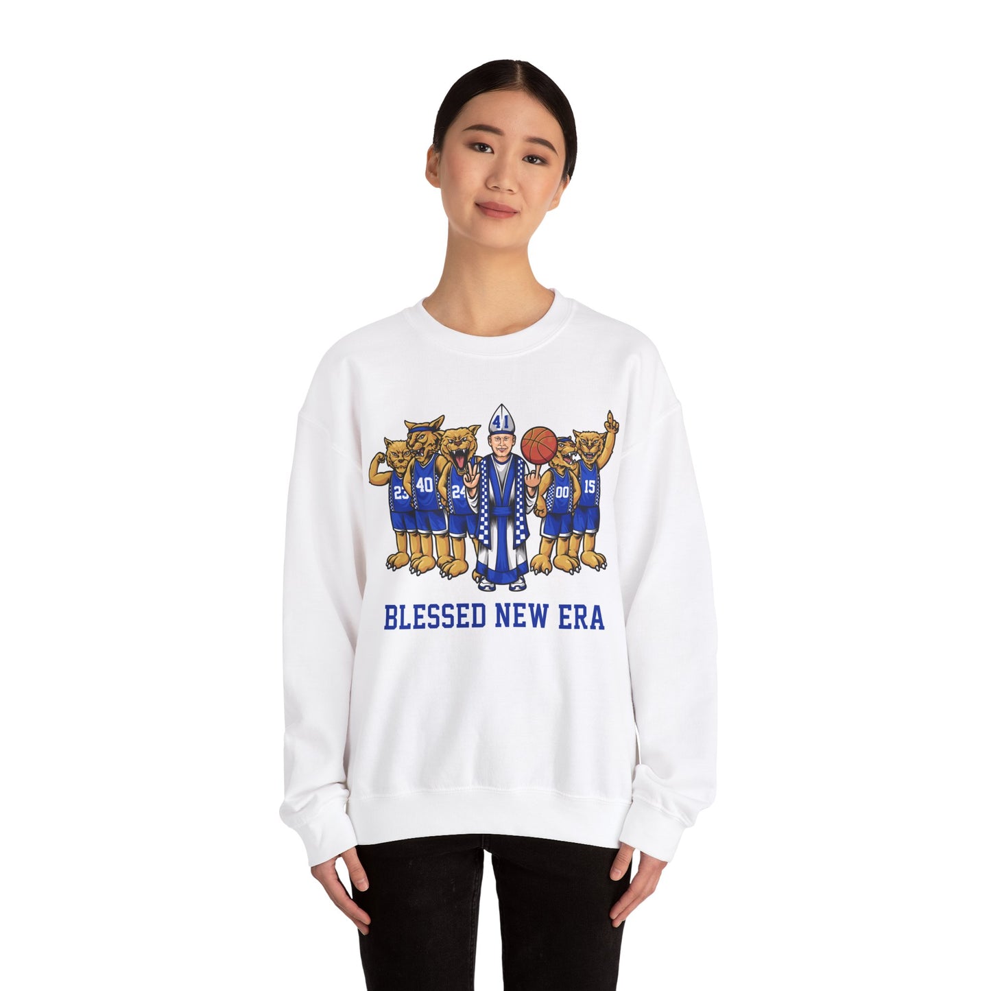 Blessed New Era Unisex Crewneck Sweatshirt - Cozy Athletic Fashion for Sports Fans