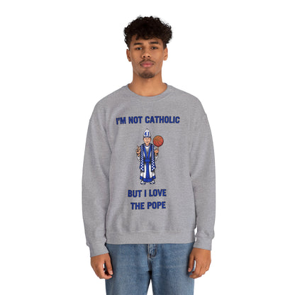 Love the Pope Crewneck Sweatshirt for Basketball Fans