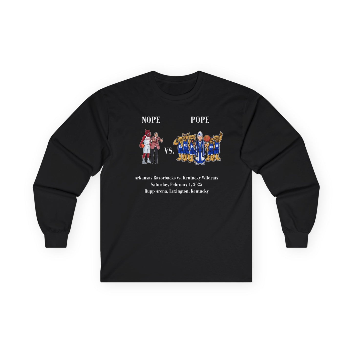 Nope vs. Pope Unisex Ultra Cotton Long Sleeve Tee - Fun Graphic Tee for Events & Gatherings