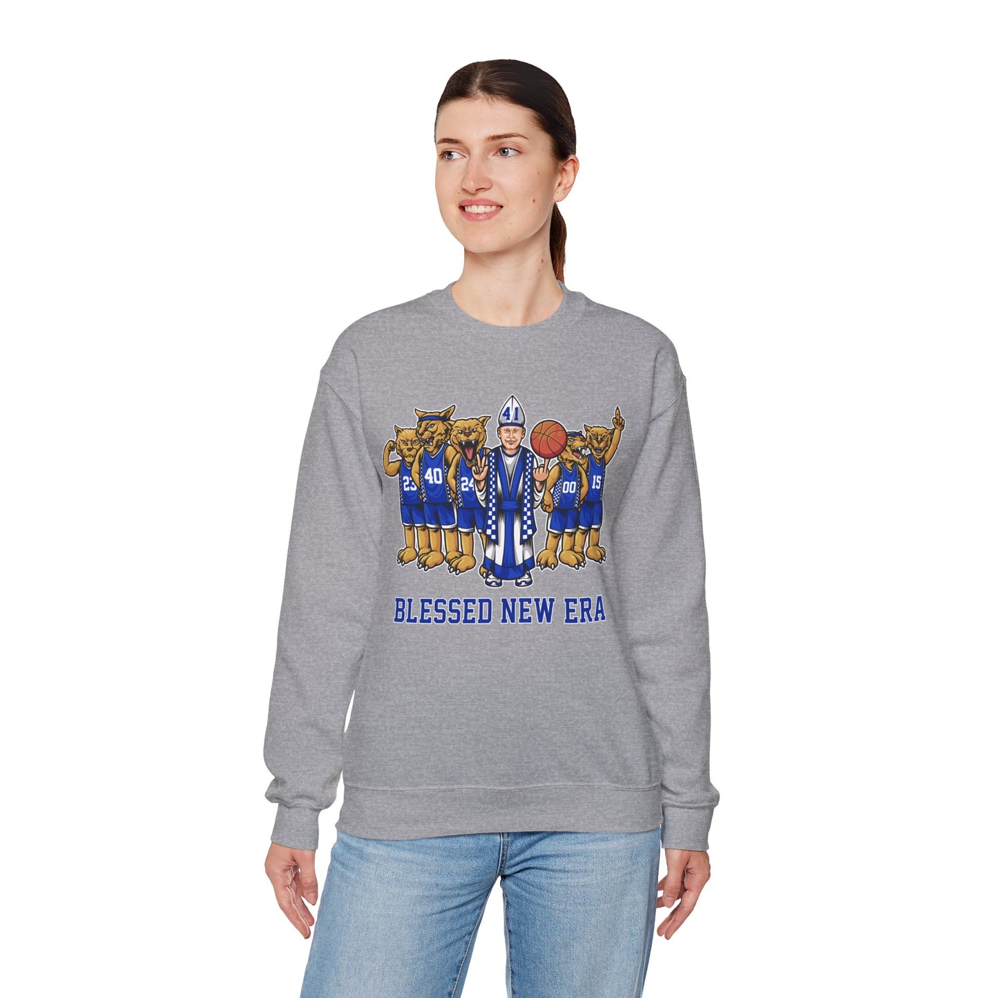 Blessed New Era Unisex Crewneck Sweatshirt - Cozy Athletic Fashion for Sports Fans