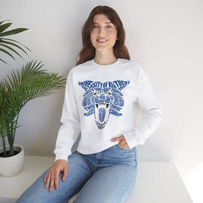 Word Cloud Cat Crewneck Sweatshirt