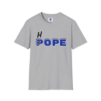 Unisex Softstyle T-Shirt - Fun 'H x POPE' Graphic Tee for Casual Outings & Celebrations