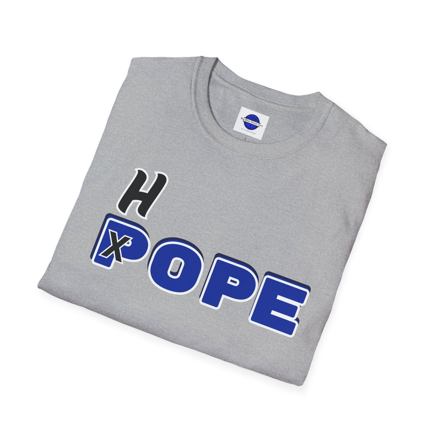 Unisex Softstyle T-Shirt - Fun 'H x POPE' Graphic Tee for Casual Outings & Celebrations