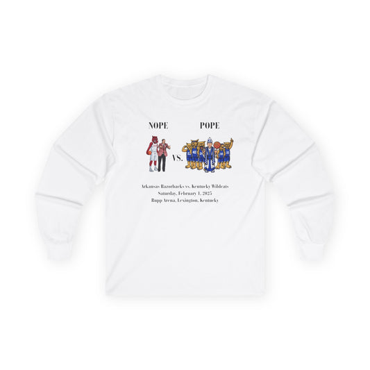 Nope vs. Pope Unisex Ultra Cotton Long Sleeve Tee - Fun Graphic Tee for Events & Gatherings