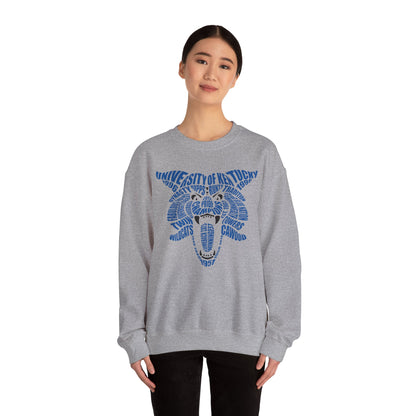 Word Cloud Cat Crewneck Sweatshirt