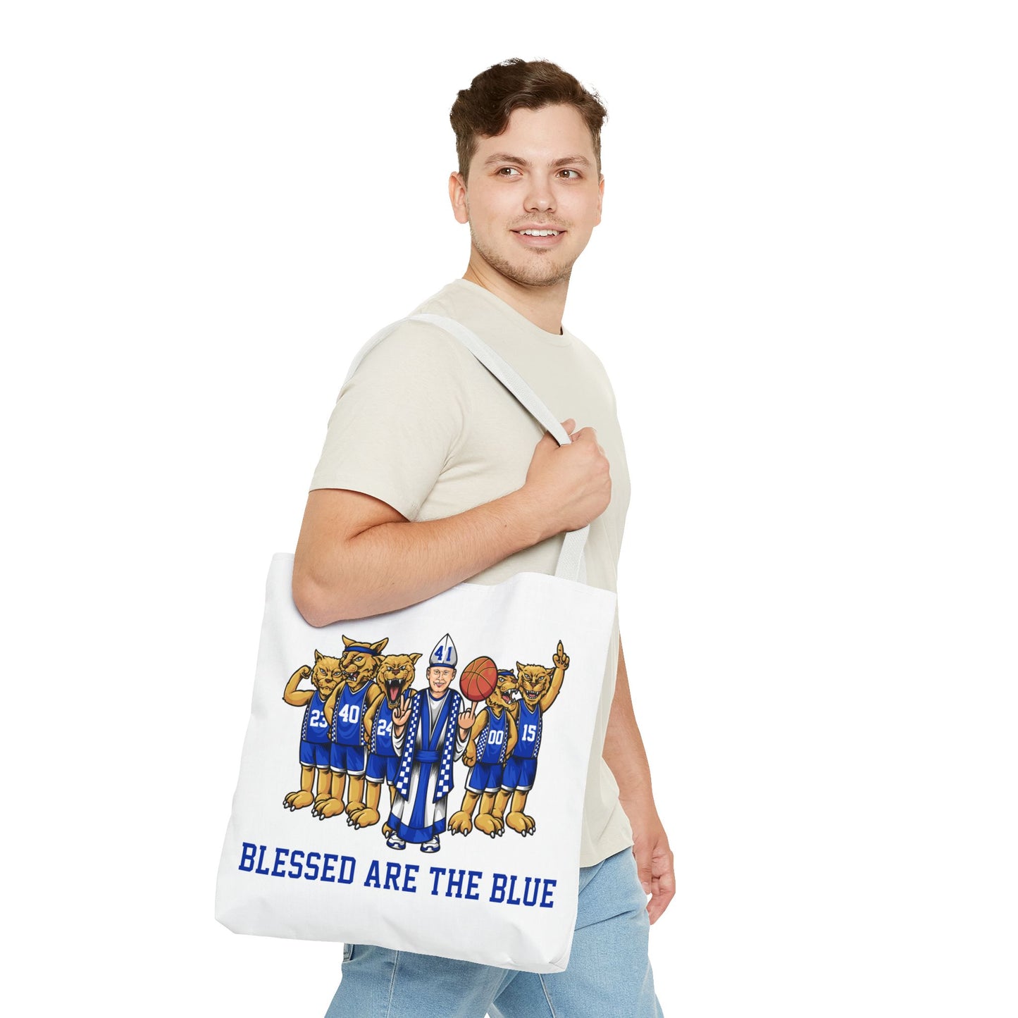 Blessed Are The Blue Tote Bag