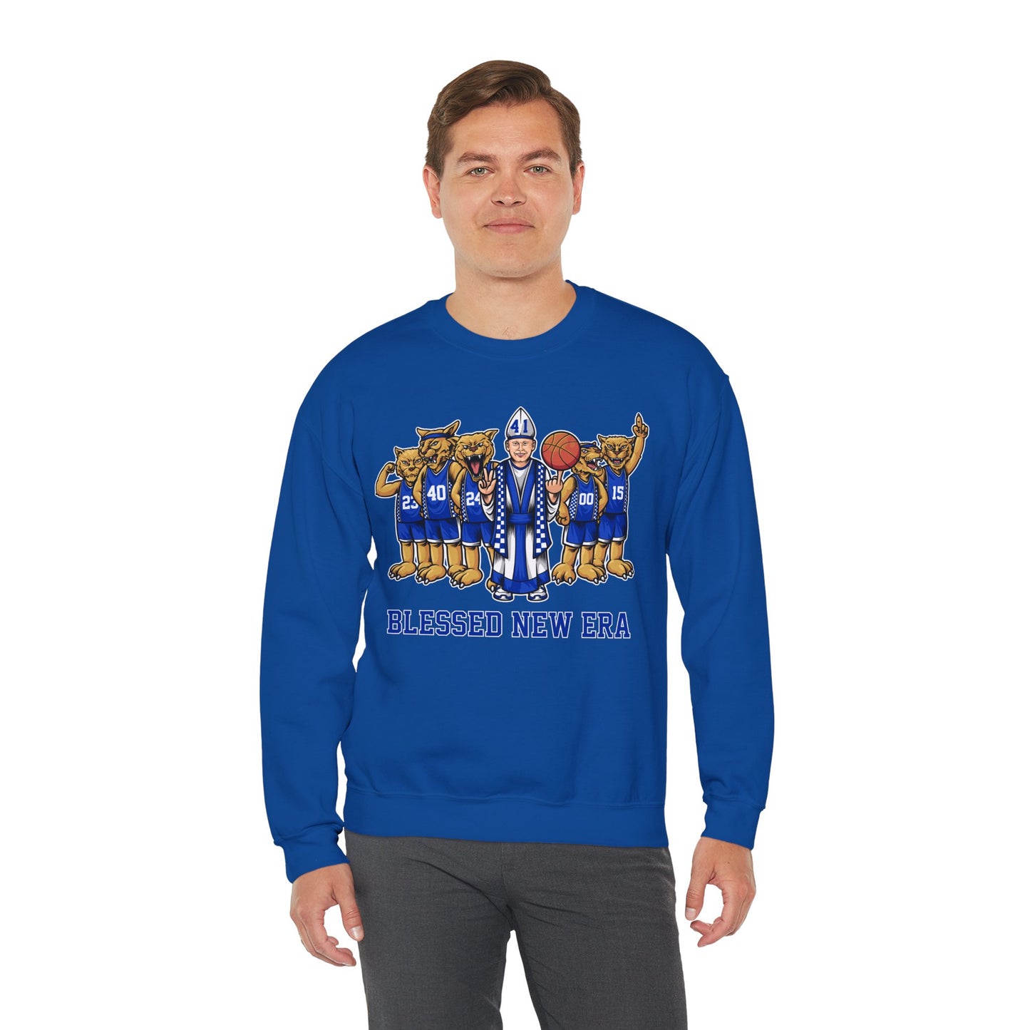 Blessed New Era Unisex Crewneck Sweatshirt - Cozy Athletic Fashion for Sports Fans