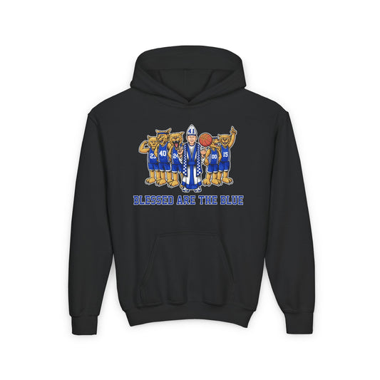 Blessed Are the Blue Kids Hooded Sweatshirt