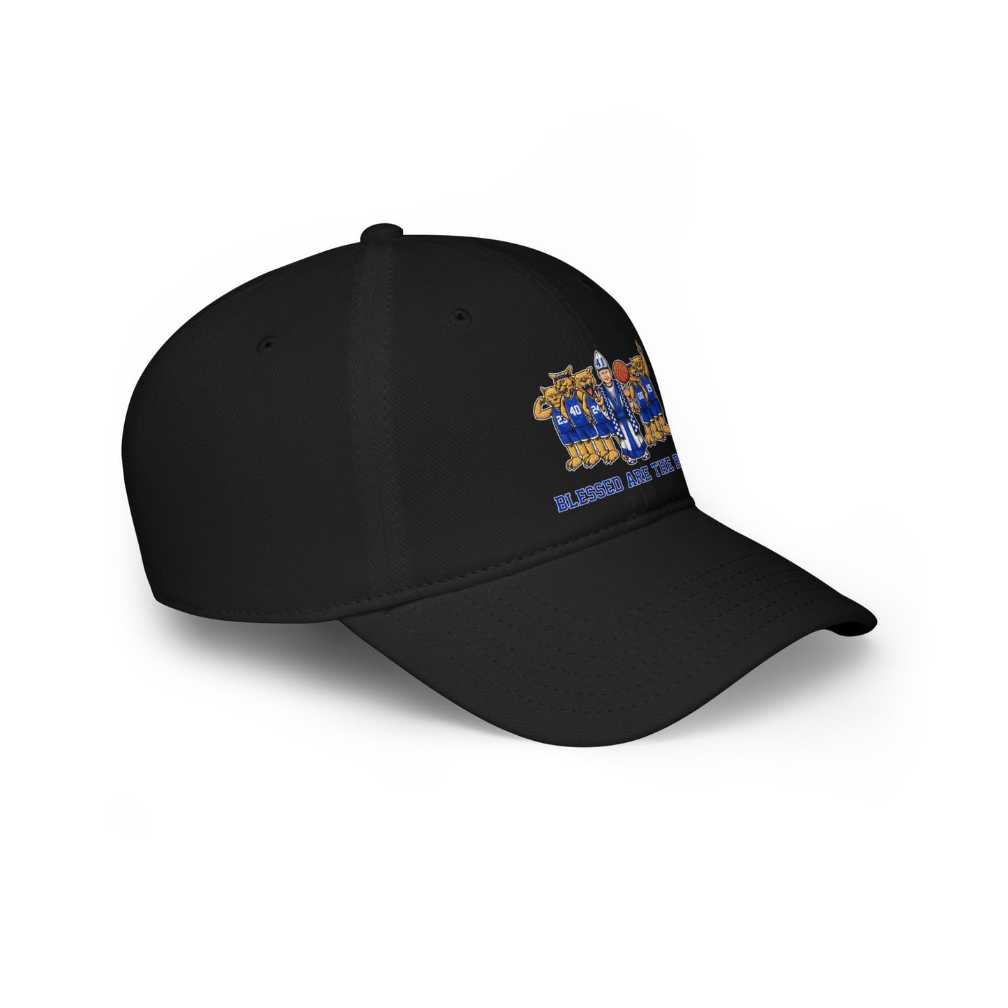 Blessed are the Blue/Pope and CATS Black Low Profile Baseball Cap