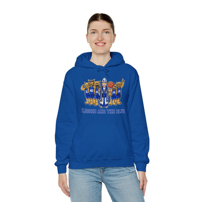 Blessed are the Blue Unisex Heavy Blend™ Hooded Sweatshirt--black, white, gray, blue