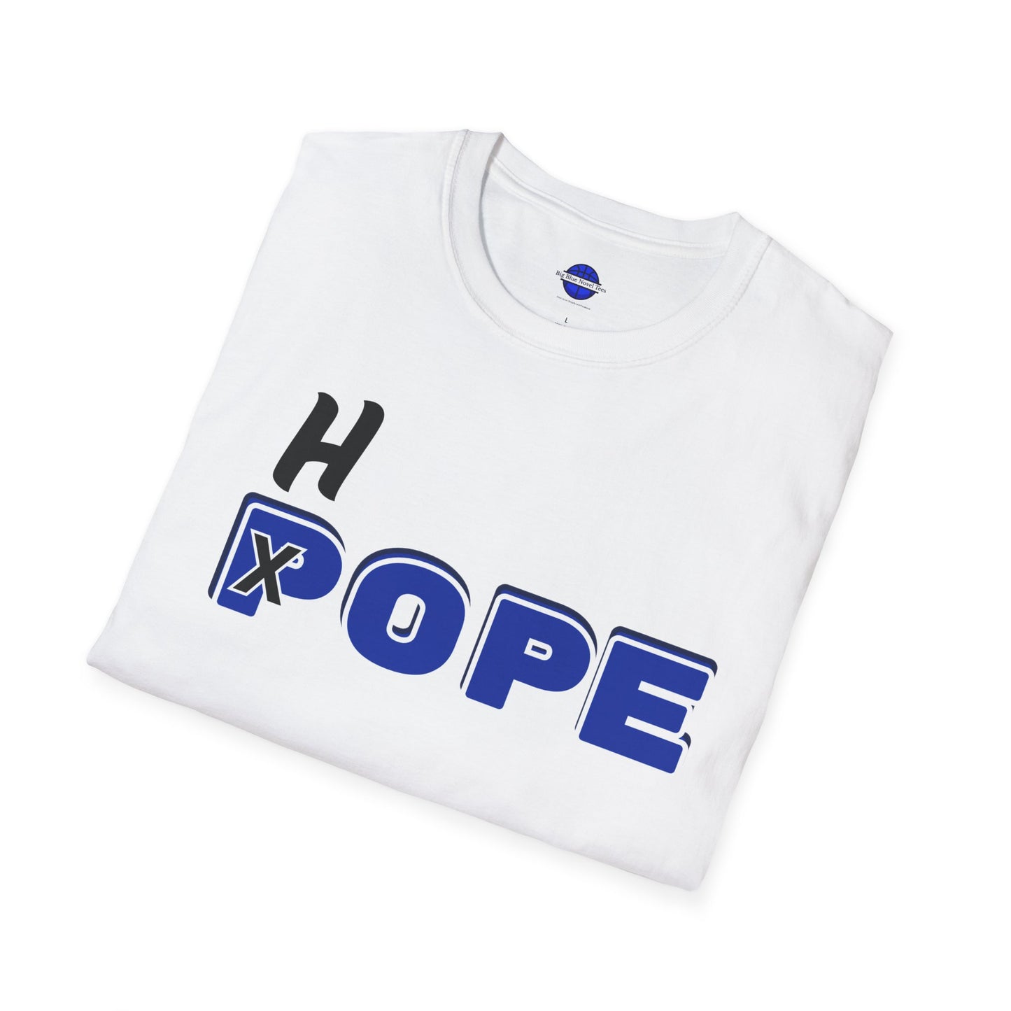 Unisex Softstyle T-Shirt - Fun 'H x POPE' Graphic Tee for Casual Outings & Celebrations