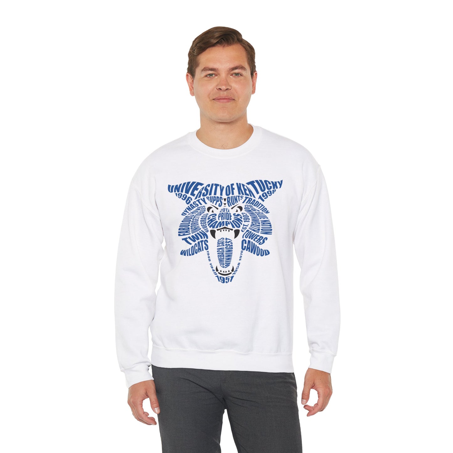 Word Cloud Cat Crewneck Sweatshirt