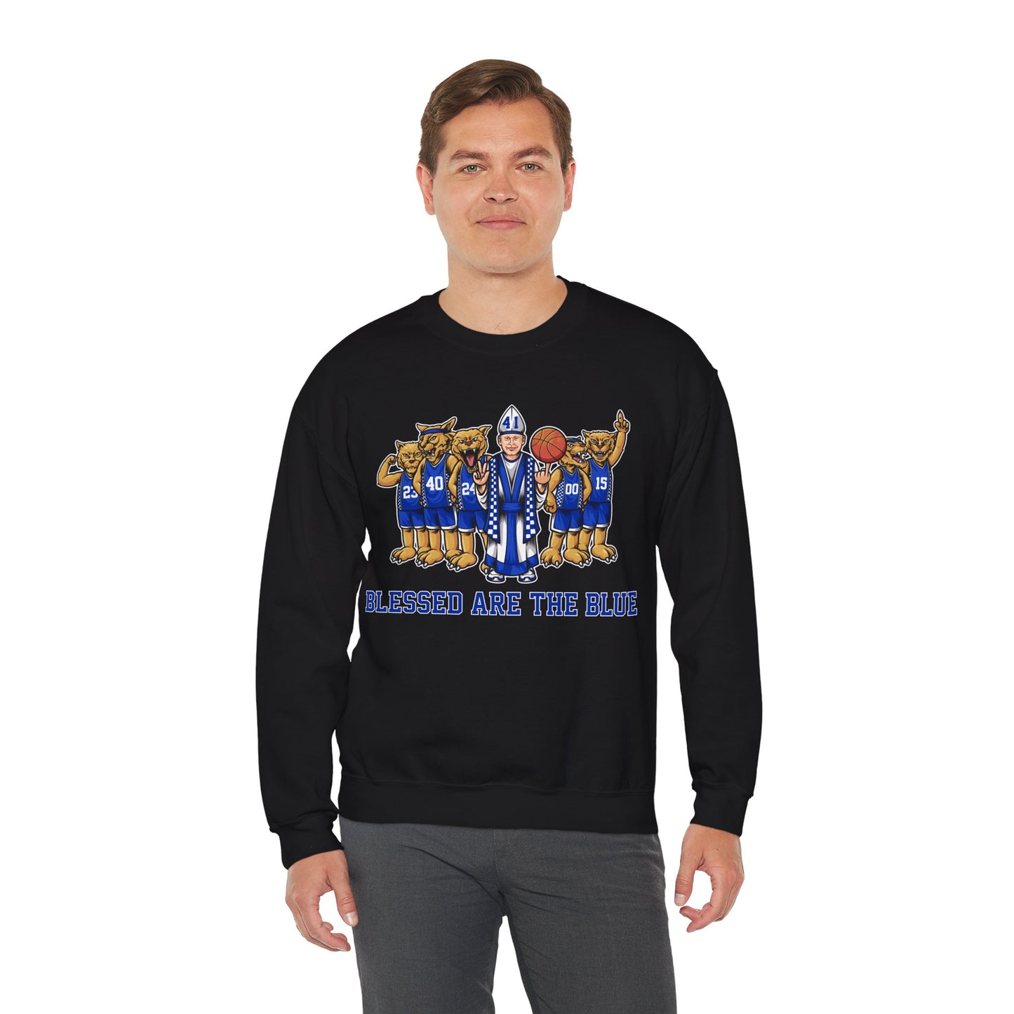 Blessed Are The Blue - Unisex Crewneck Sweatshirt